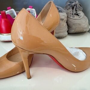 Christian Louboutin Beige Patent Heels